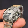 Cartier Ballon Bleu 33mm White Textured Dial SS Bracelet Super Clone