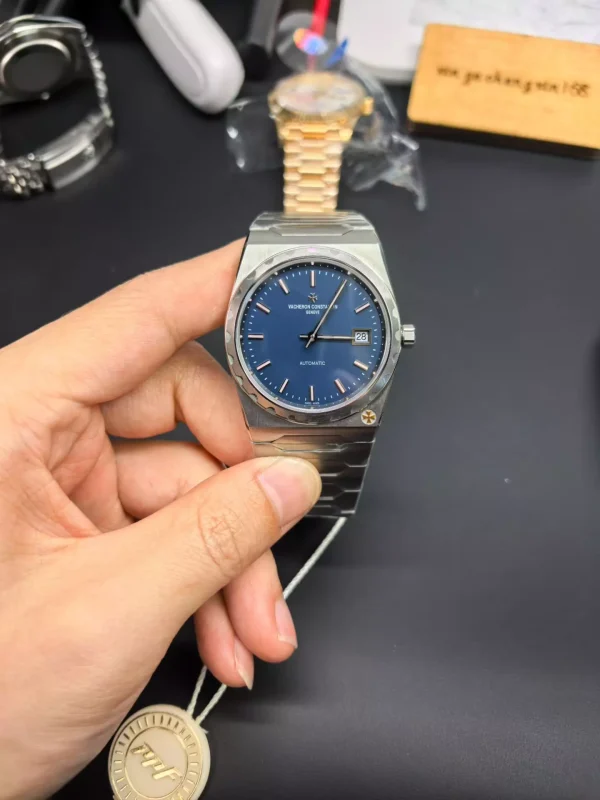 Vacheron Constantin Historiques 222 Blue Dial SS Bracelet 2455 movement