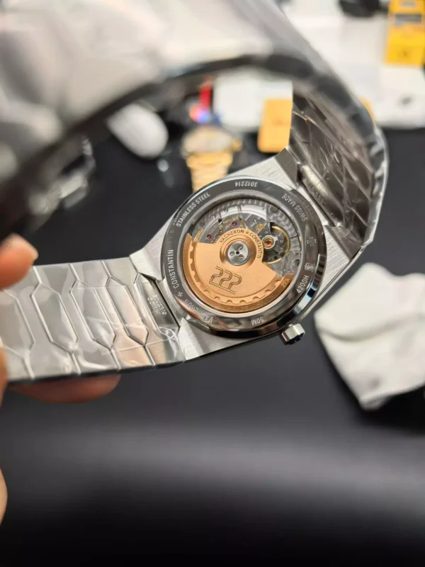 Vacheron Constantin Historiques 222 Blue Dial SS Bracelet 2455 movement