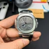202606061823 (2) Patek Philippe Nautilus 5712G-001 SS Gray Dial Black Leather Strap Super Clone 240 Movement