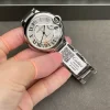 202606130951 (2) Cartier Ballon Bleu 42mm White Texture Dial SS Bracelet 2824