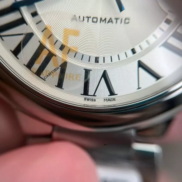 202606130951 (4) Cartier Ballon Bleu 42mm White Texture Dial SS Bracelet 2824