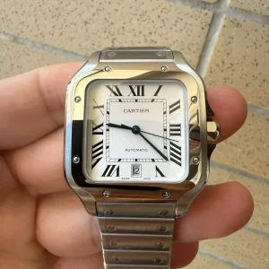 202606180959 (1) Santos de Cartier 40mm White Dial SS SmartLinks Bracelet