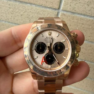 202606220941 (1) Rolex Daytona 126505 Gain Weight RG Dial Black Subdial Oyster Bracelet Super Clone 4131
