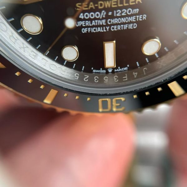 Replica Rolex 126603 4 Superclone Rolex Sea-Dweller 126603 with 3235 Movement Two Tone Black Dial
